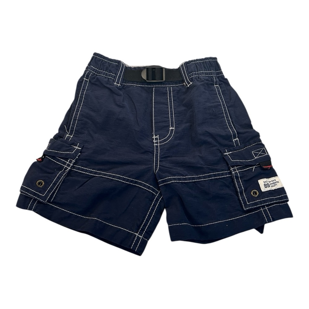 The Childrens Place Navy Blue Cargo Shorts Size 6-9 Months